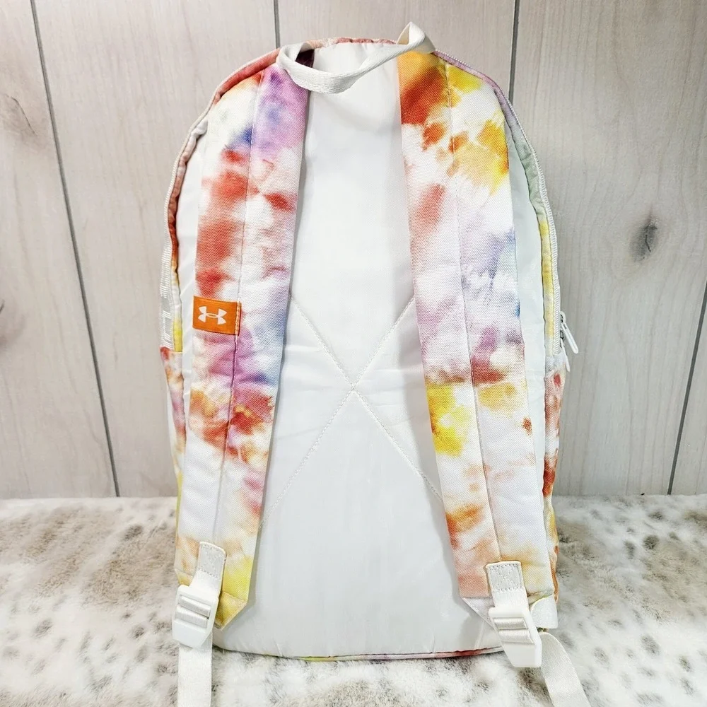 Under Armour Multi Tie Dye United We Win Backpack Rainbow Athletic School Bag